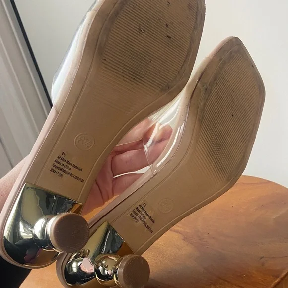 a new day Nude and Gold Heels - Picture 5 of 5